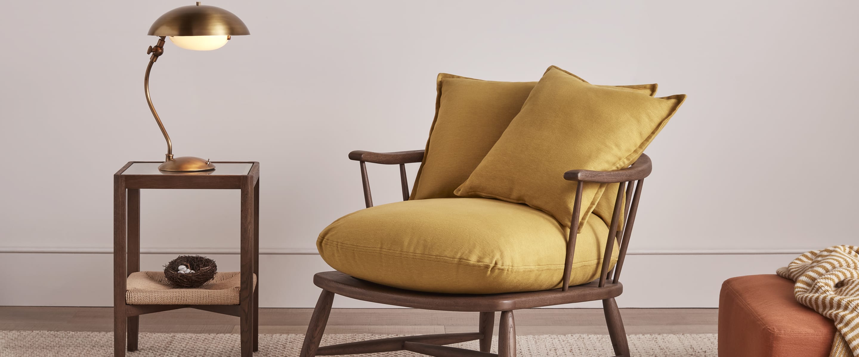 Nestins Accent Chair | Spindle Oak Occasional Chair | Loaf